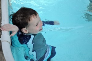 Sebastian in pool 3