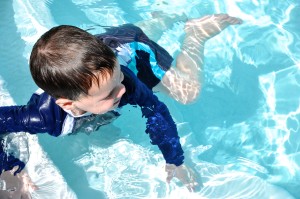 Sebastian in pool 5