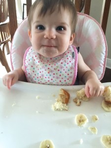 baby eating bread 1