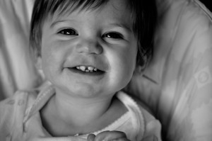 cutest smile black and white